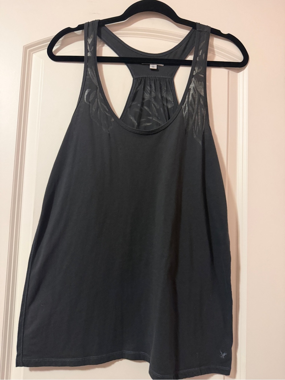 American Eagle Outfitters Charcoal Racerback Tank size S. Will fit a M.